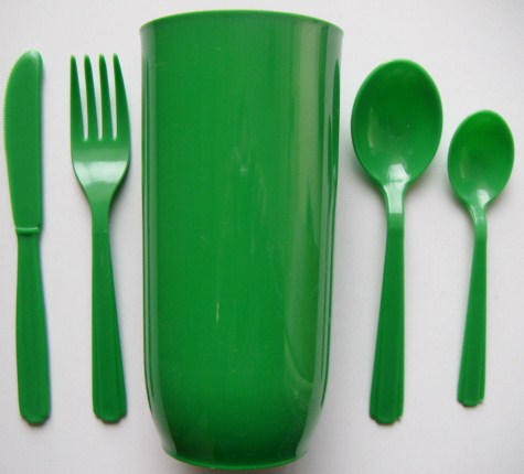 Party Fork - 48 - Green - Click Image to Close